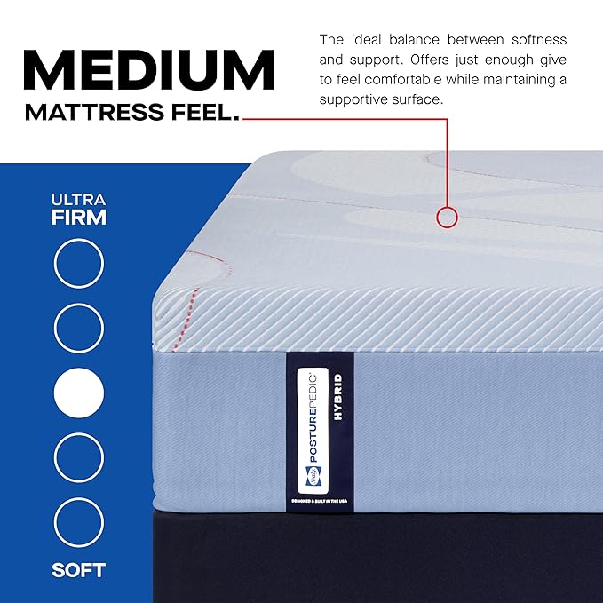 Sealy Posturepedic® Fayette 12" Medium Tight Top Hybrid Mattress - California Twin
