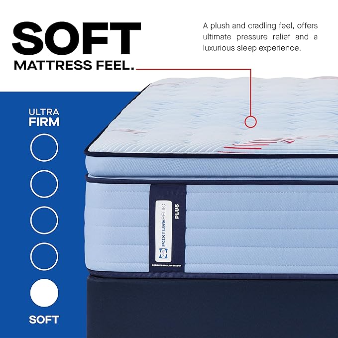 Sealy Posturepedic® Plus Glenshaw 15" Soft Pillowtop Innerspring Mattress - Full