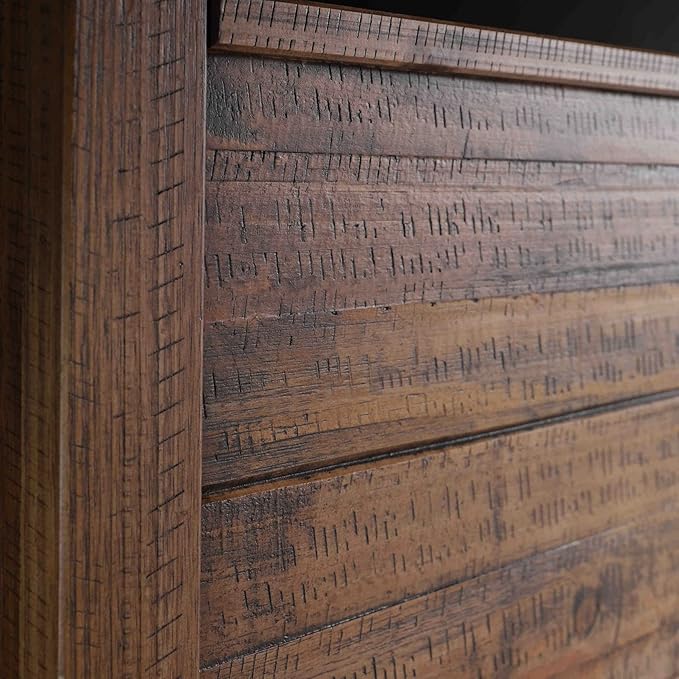 Grain Wood Furniture Montauk Solid Wood Bed, Full Size, Rustic Walnut