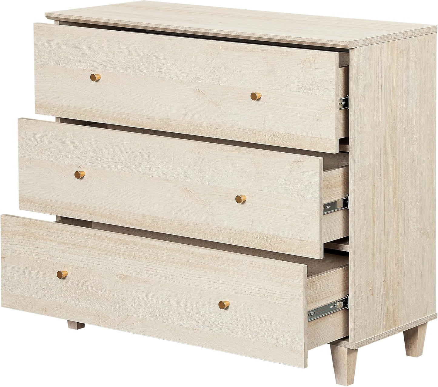 WAMPAT Dresser with 6 Drawers, Bedroom 70.8" Wide Wood Chest of Drawers, Modern Closet Storage Organizer Dressers w/Solid Wood Legs for Living Room, Children's Room, Nursery, Light Oak