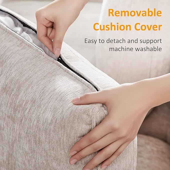 VANOMi Modular Sectional Sofa, Convertible Sofa Couch Modular Sofa with Ottoman, Sleeper Sofa Bed Sectional Sofas for Living Room Small Apartments