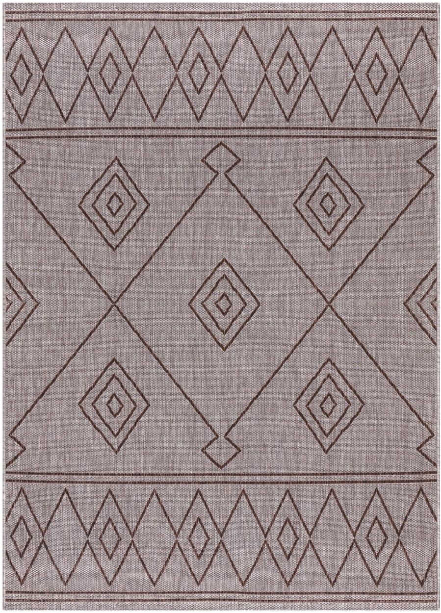 Keen Home Design Terrace Outdoor Area Rug - 6x9 Washable Indoor/Outdoor Rug for Patio, Kitchen, Balcony, Beach, Garden, Deck and Porch, Size: 6'x8'10"