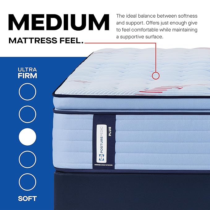 Sealy Posturepedic® Plus Glenshaw 15" Medium Pillowtop Innerspring Mattress - Full
