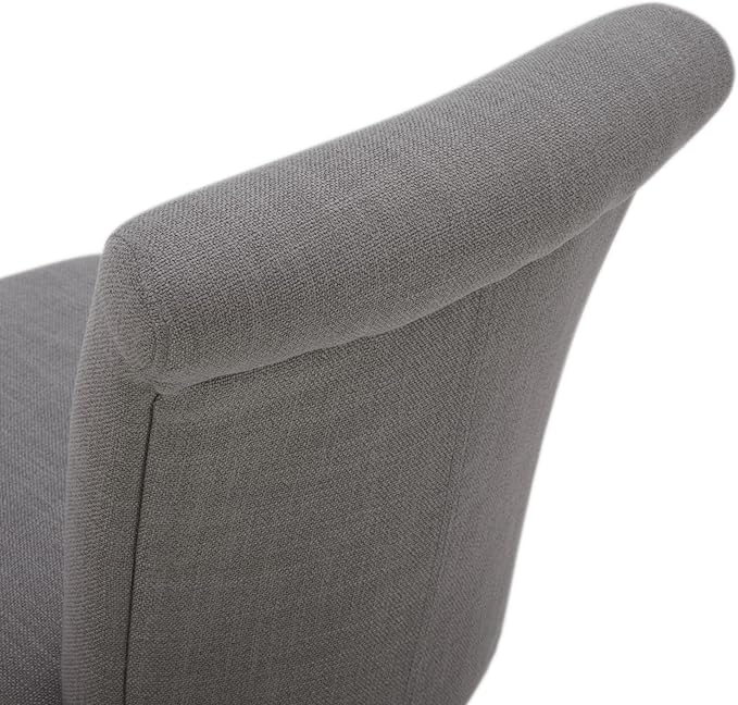 CHITA 26 Inch Counter Height Swivel Bar Stools Set of 4, FSC Certified Modern Fabric Swivel Barstool Chair with Back, Flint Grey