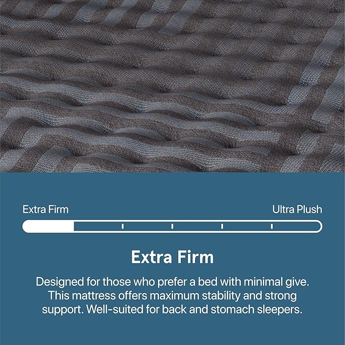 Beautyrest Days End Extra Firm 13.25" Mattress - Full - Cooling Tech, Supportive Durable Pocketed Coils, Pressure Relief, Motion Separation; 100 Night Sleep Trial and 10 Year Warranty