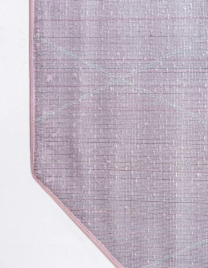 Unique Loom Trellis Frieze Collection Area Rug - Geometric (7' 10" Octagon, Light Pink/ Ivory)