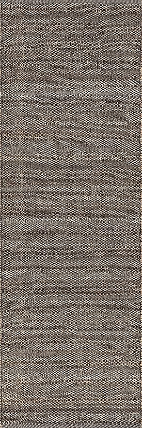 nuLOOM 2'6" x 8' Elfriede Jute & Cotton Hand Woven Area Rug, Charcoal, Solid Rustic Farmhouse Style, Weaved Design, Natural Fiber, For Bedroom, Living Room, Dining Room, Hallway, Office, Entryway
