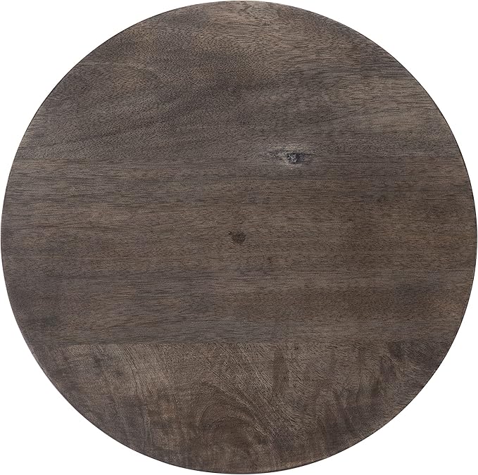 Kate and Laurel Zia Round Side Table, 15x15x26, Gray
