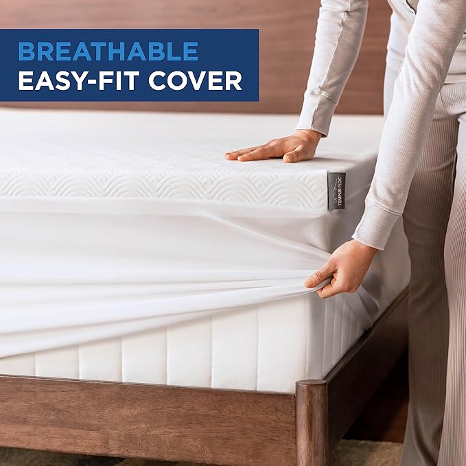 Tempur-Cloud 2-Inch Mattress Topper, Cal King,White