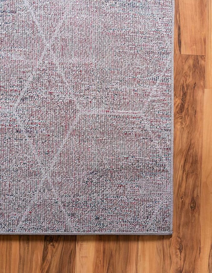 Unique Loom Trellis Frieze Collection Area Rug - Geometric (8' x 10', Blue Multi/ Ivory)