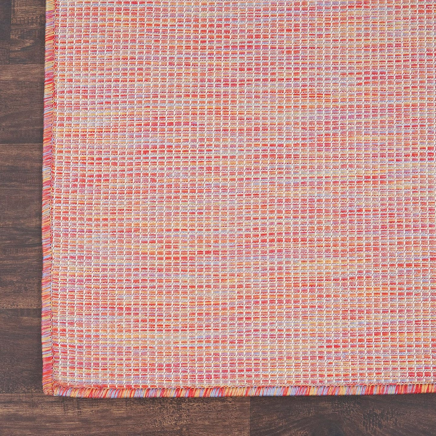 Nourison Home Positano Indoor/Outdoor Rainbow 3' x 5' Area Rug, Easy Cleaning, Non Shedding, Bed Room, Living Room, Dining Room, Backyard, Deck, Patio (3x5)