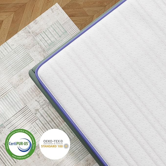 Rest Only King Mattress with Memory Foam for Pressure Relief, 12 Inch Hybrid Mattress with Individual Pocket Spring for Motion Isolation, Enhanced Edge Support, Medium Firm