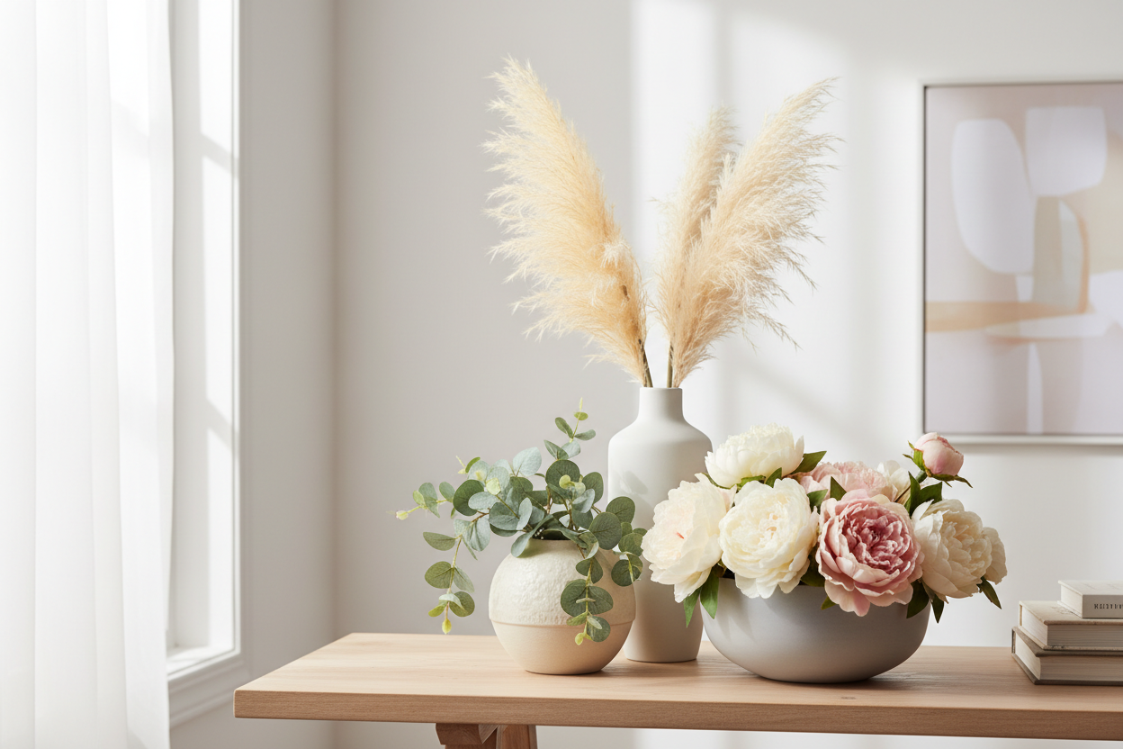 Vases & Faux Florals